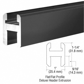 Flat/Flat Profile Deluxe Shower Door Header Kit - 95