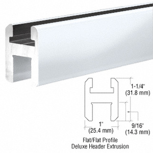 Flat/Flat Profile Deluxe Shower Door Header Kit - 98